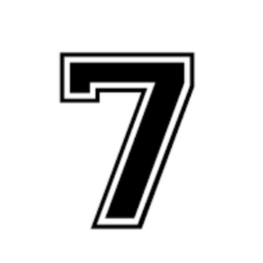 Включи 7 23. Цифра 7. Цифра 7 в стиле. Эмблема с цифрой 7. Цифра 7 трафарет.