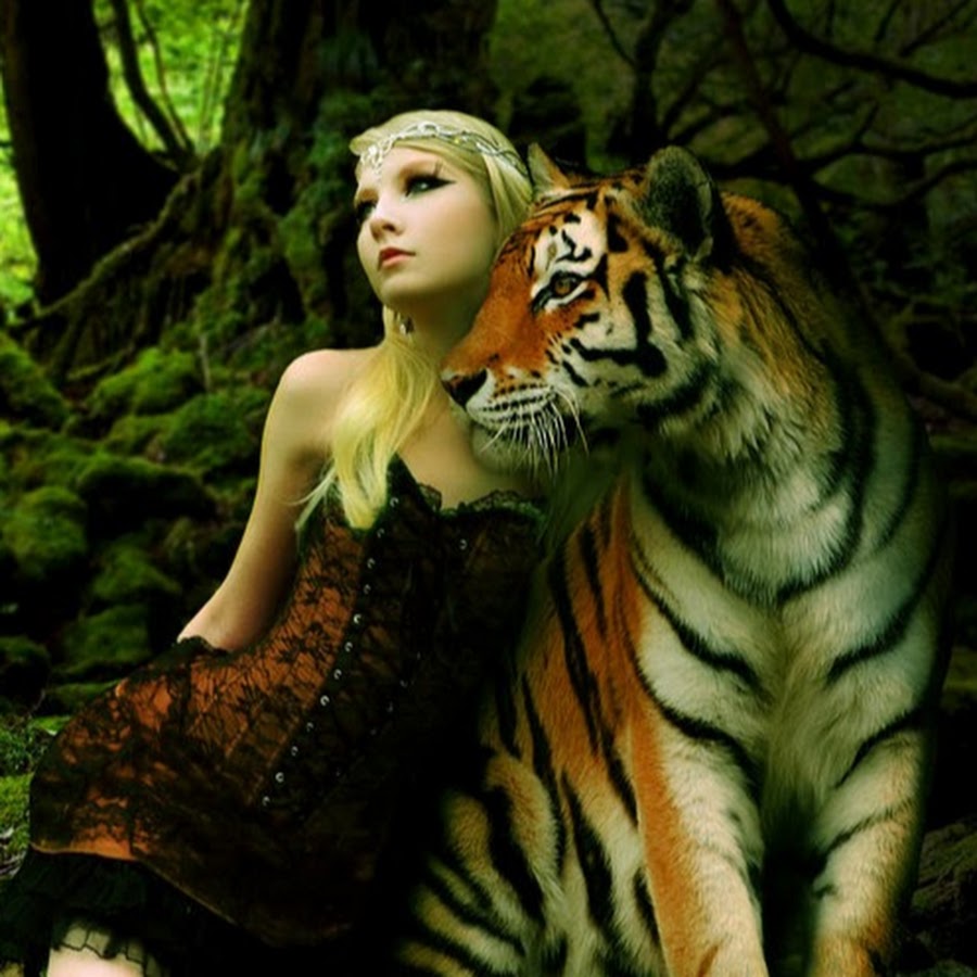 Мужчина тигр и женщина змея. Тигр и змея. Девушка тигрица фото.