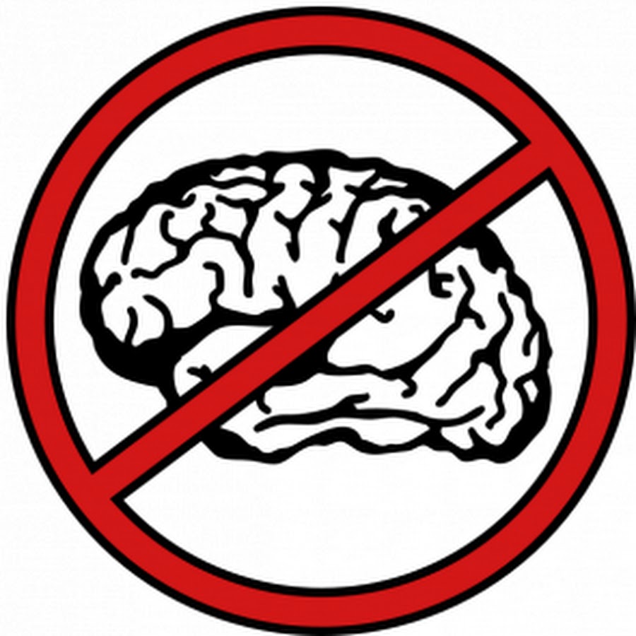 Мозгоебли. Зачеркнутый мозг. Мозг запрещен. Нет мозга. Значок перечёркнутого мозга.
