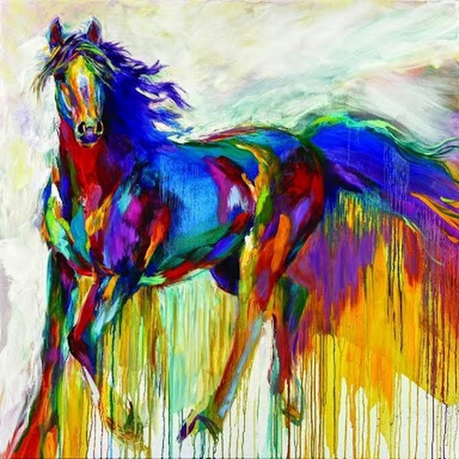 Лошадка красками. Разноцветные кони. Лошадь цветная. Радужная лошадь. Лошадь рисунок.