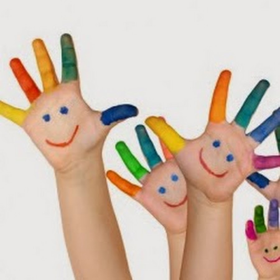 Цветные пальчики. Веселые пальчики. Мелкая моторика для детей. Разноцветные ладошки.
