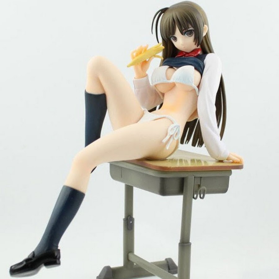 22cm sexy girl and dog japanese anime action figure
