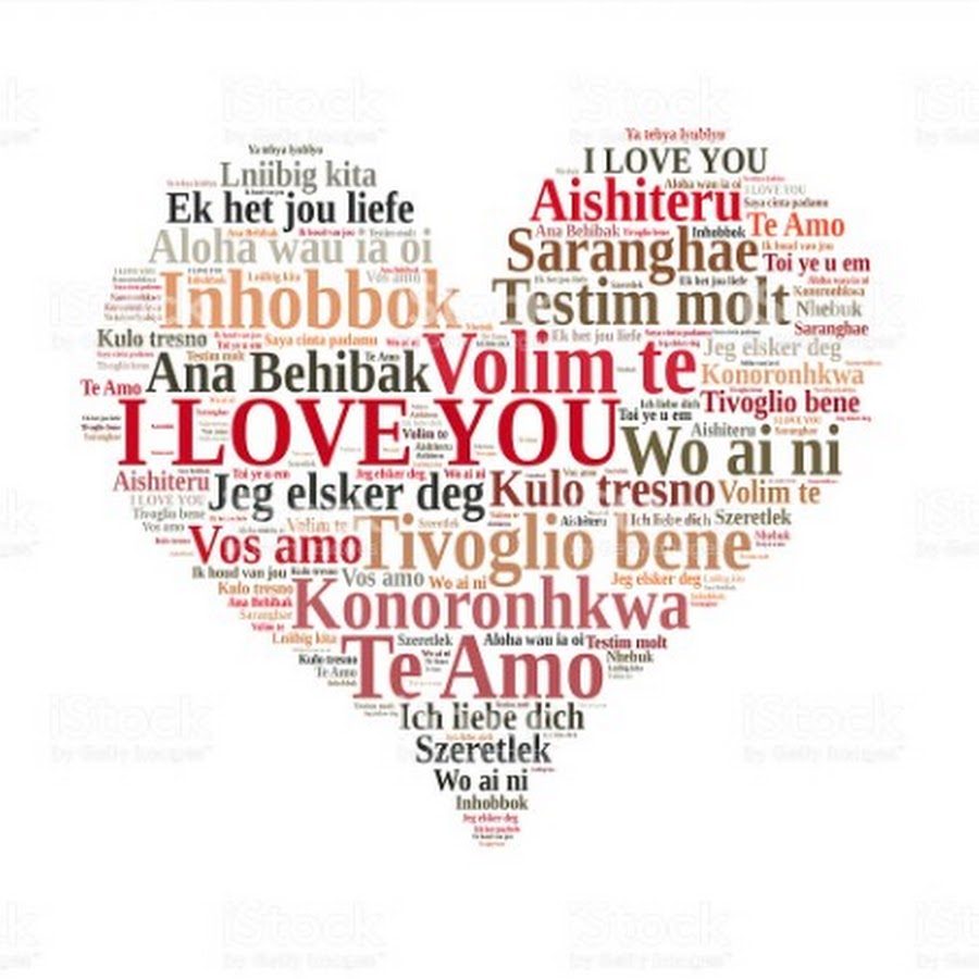 Слово люблю на разных языках. Слово любовь на разных языках.