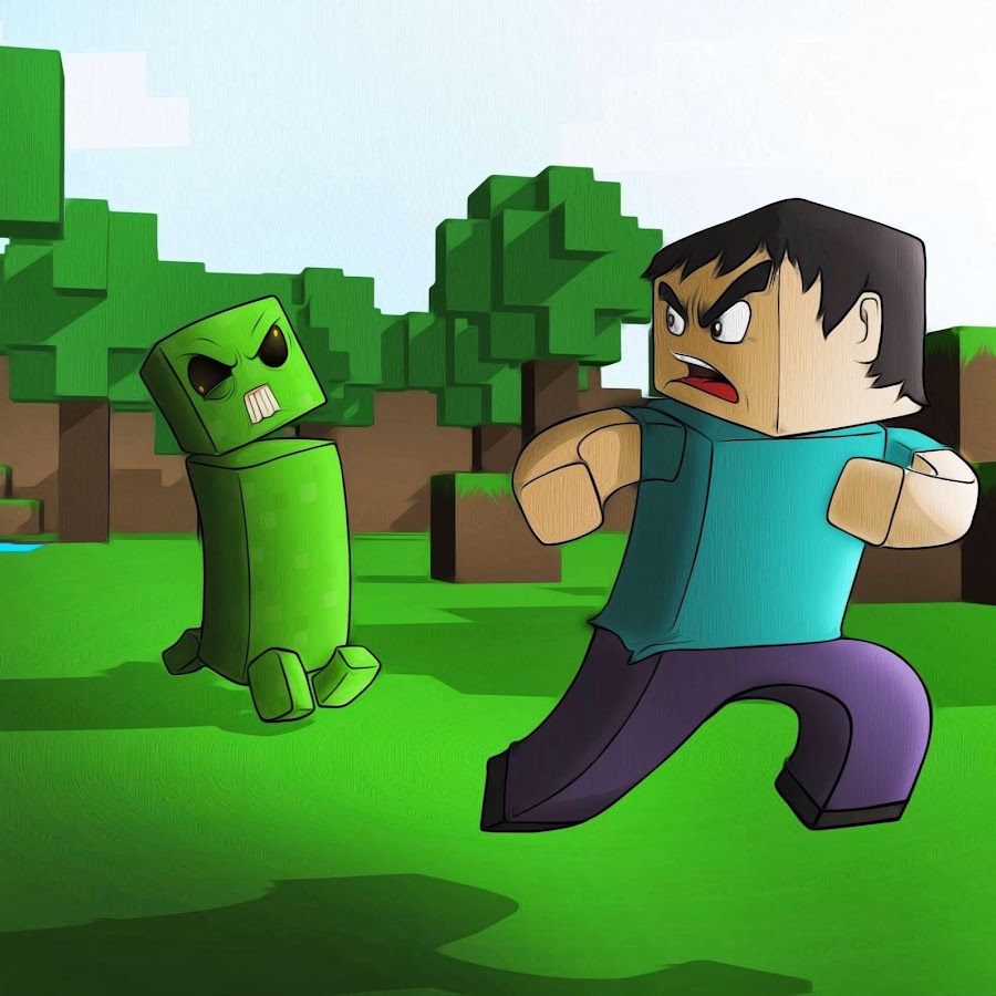 Minecraft cartoon