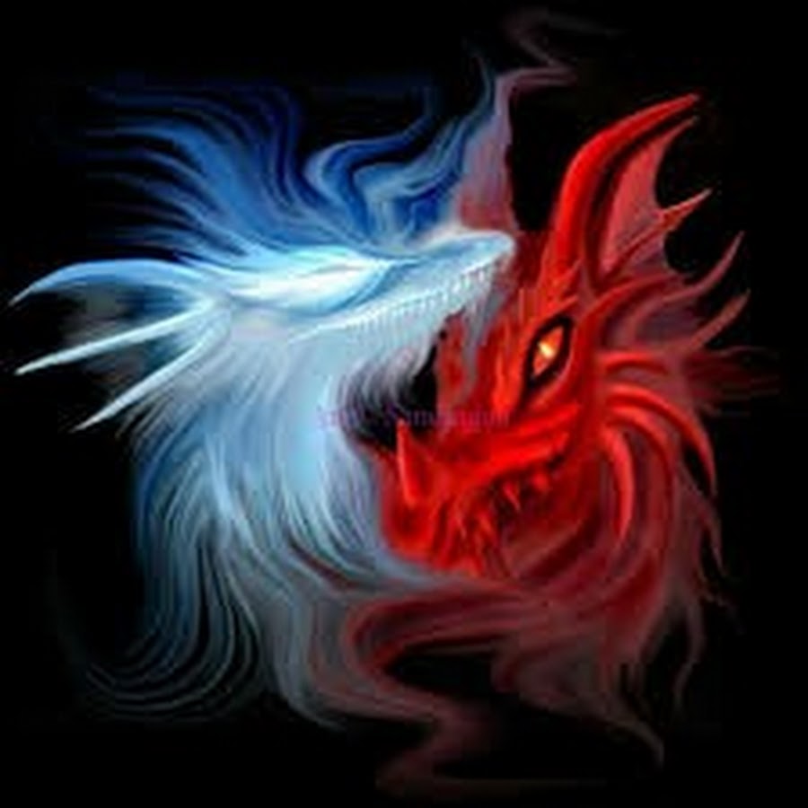 Красно синий огонь и вода. Огненный дракон. Дракон в огне. Синий Огненный дракон. Огненный и ледяной дракон.
