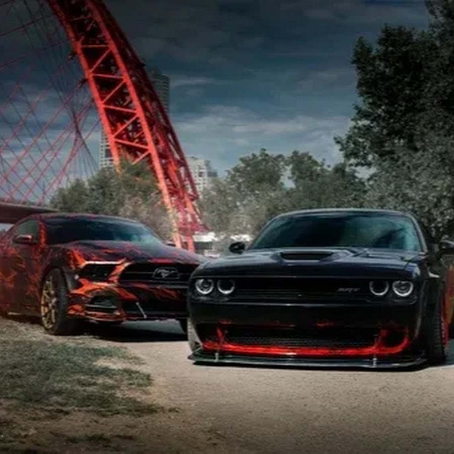 Dodge Challenger Hellcat РІ РґС‹РјСѓ