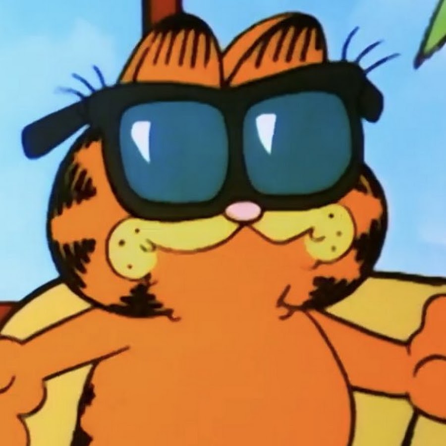 Гарфилд интернет магазин. Garfield cool Cat. Garfield cool Cat клип. Боевой Гарфилд музыкант. Гарфилд в очках , который делает даб.