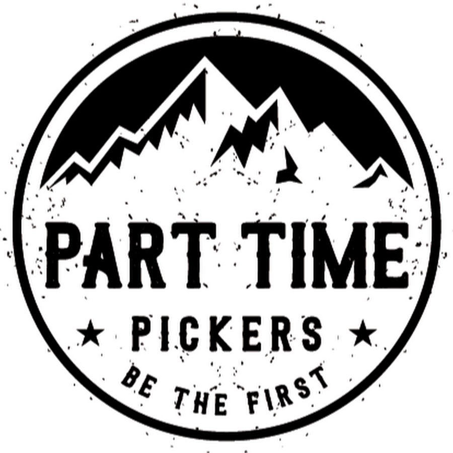 Part time. Pickers эмблема. Гаражная распродажа картинки.