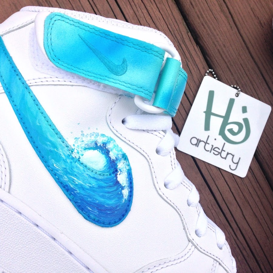Stencils on Nikes- Handing Painting with Stencils- Featuring KicksbyEmma 