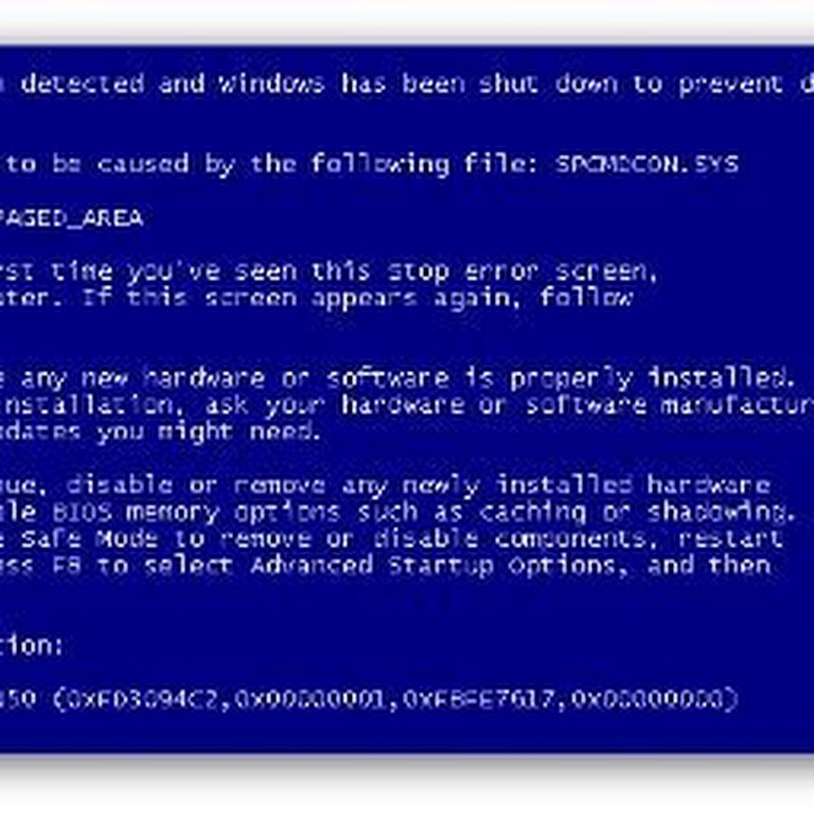 Windows xp bsod