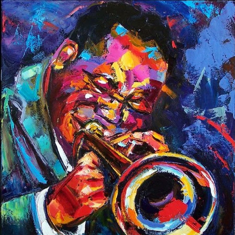 Картина джазовые музыканты Норман. Jazz picture Band Sax Paintings.