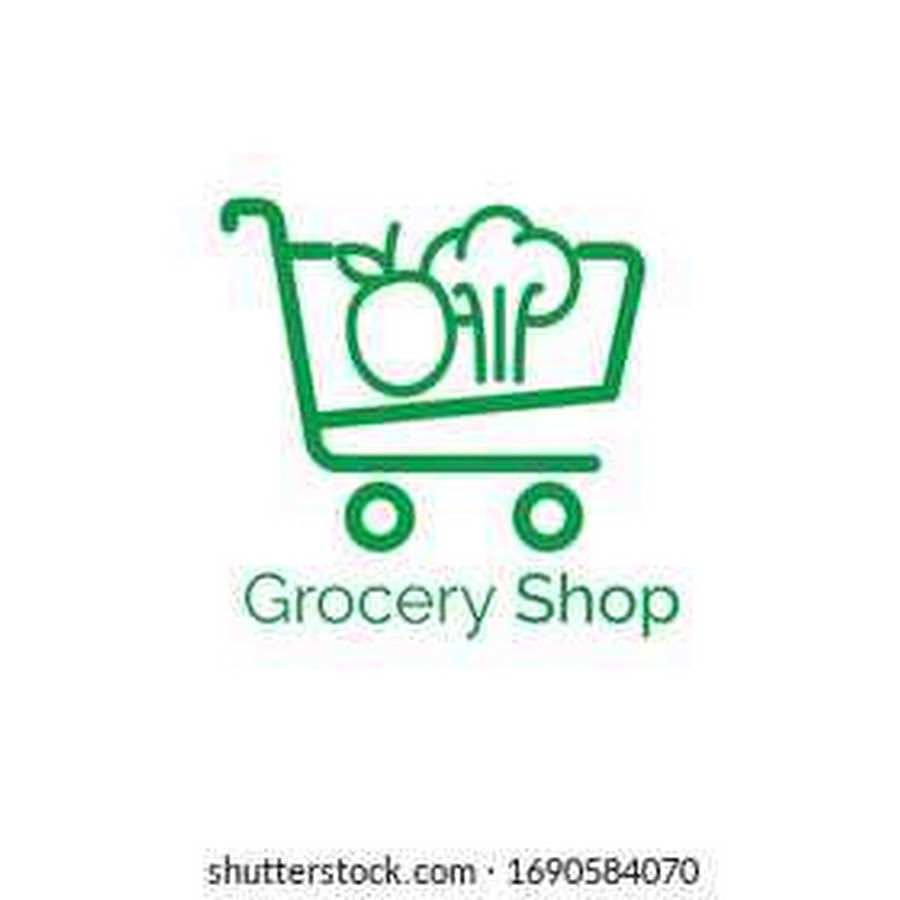 Grocery delivery logo. Food Store logo.