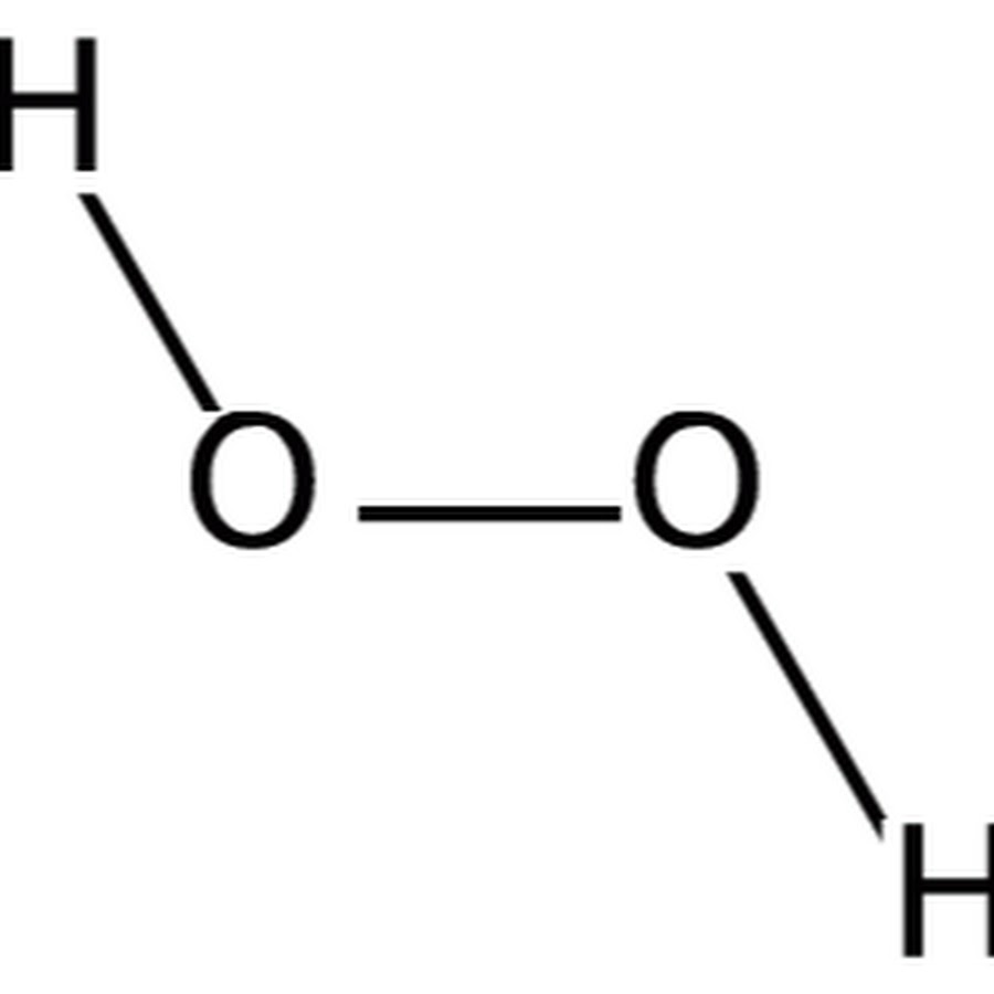 Молекула пероксида водорода связь