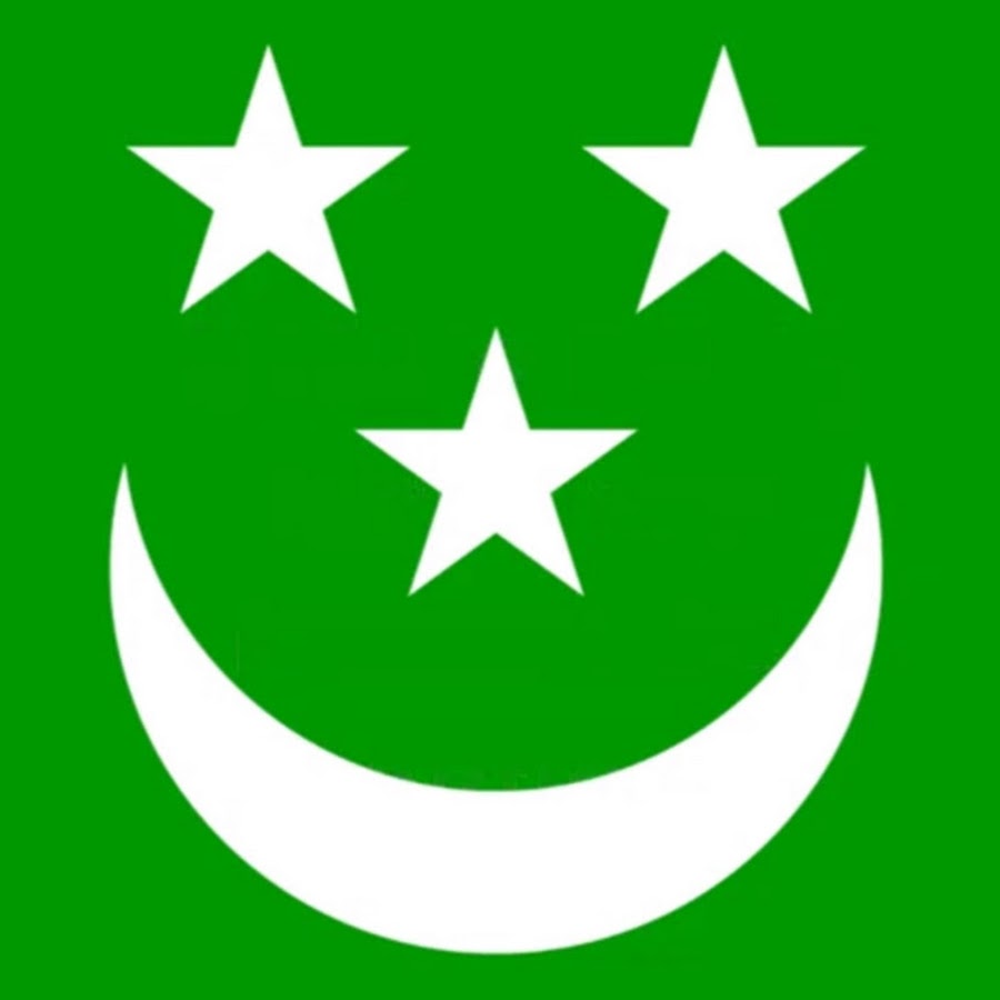 Зелено белый флаг с месяцем