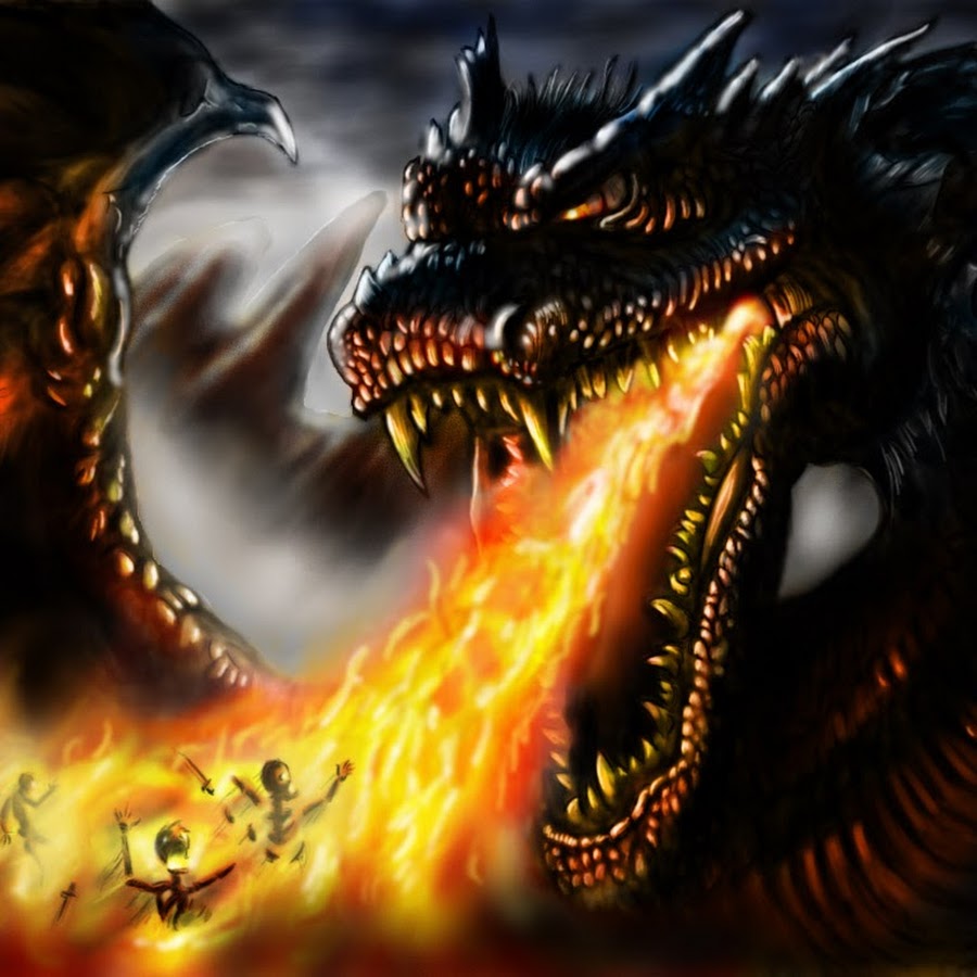 рыцарь дракона. злой дракон. дракон дышит огнем. фафнир дракон на золоте. дракон асаг.