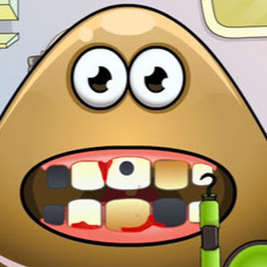 Pou tooth problems. Картинки из игры поу. Поу гигиена. Доктор поу. Pou tooth problems.