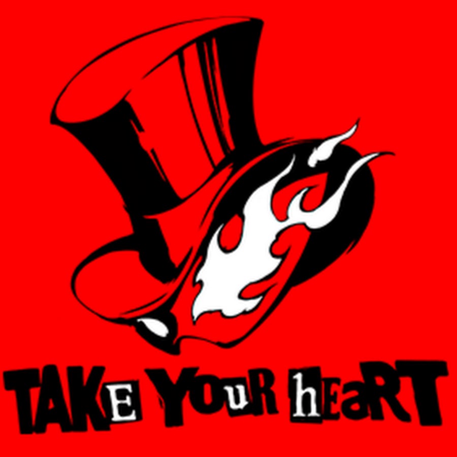 Take your hat. Take your Heart persona 5. Persona 5 logo. Карточка take your Heart. Take ur Heart persona 5.
