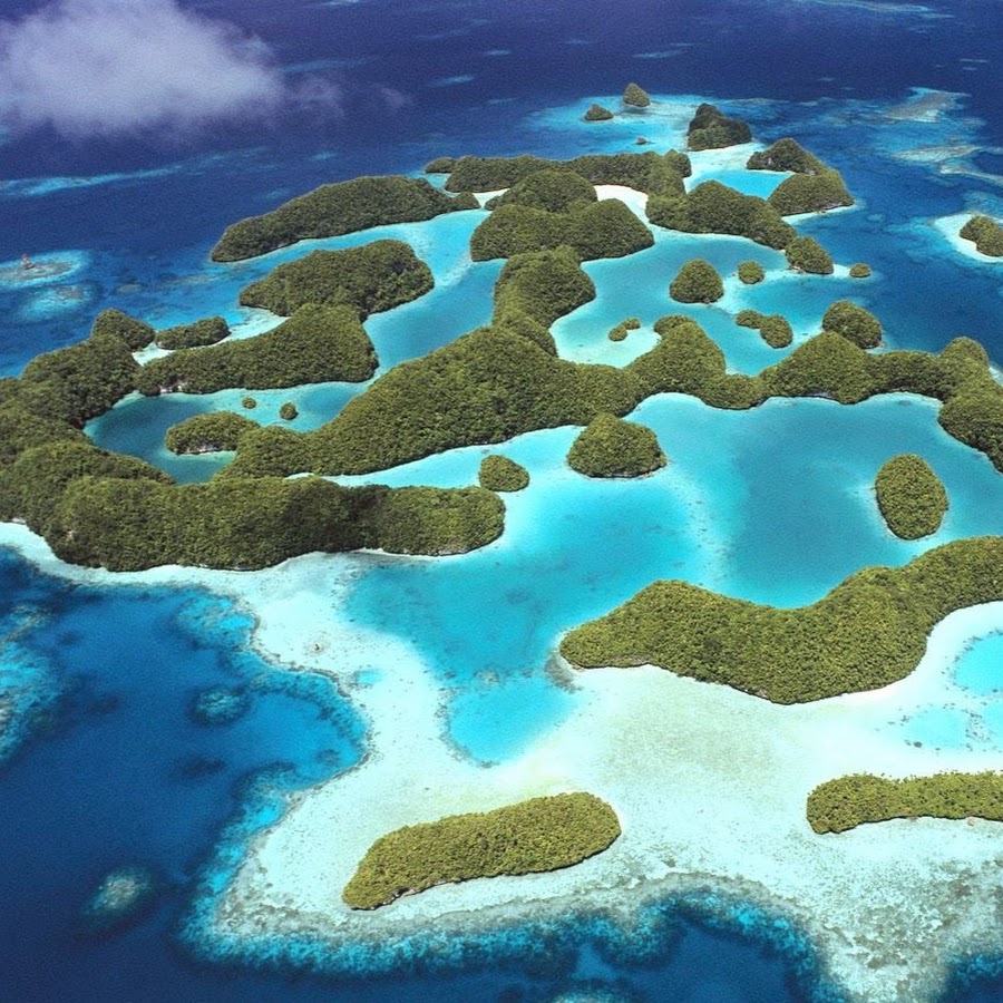 Самое большое скопление островов в мировом океане. Архипелаг арт. Острова из рифов. Острова рок Палау. Остров в виде рыбы.