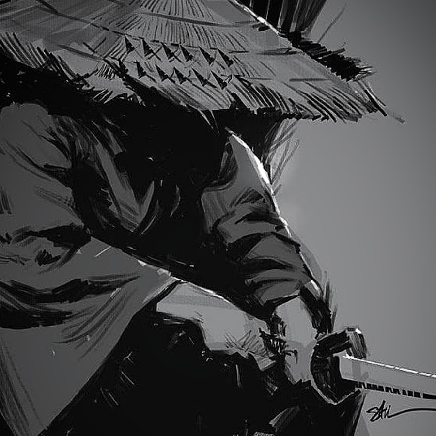черно белый самурай для стима фото 114