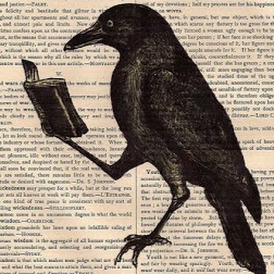 Читала ворона газету