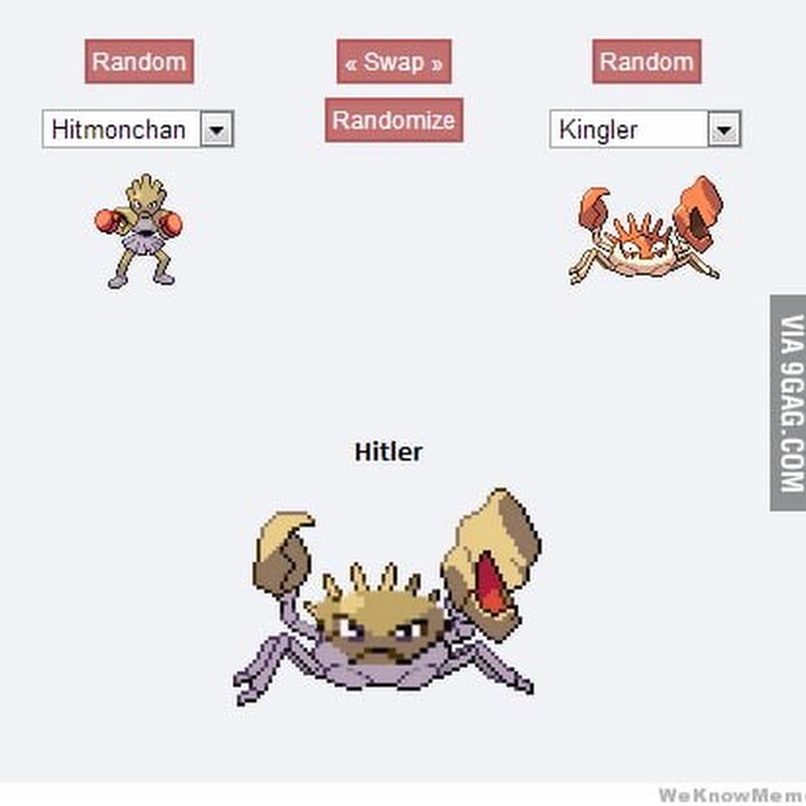 Random randomize. Покемон Гитлер. Pokemon Fusion Hitler. Фюрер покемон. Картинки покемона Гитлер.