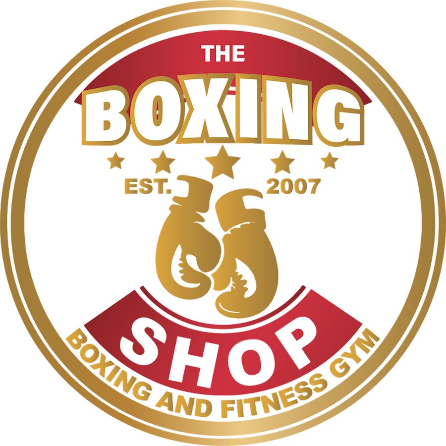 Boxing shop. BOXSHOP надпись.