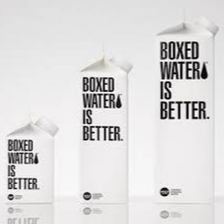 Boxed water. Boxed Water is better. Water Box.