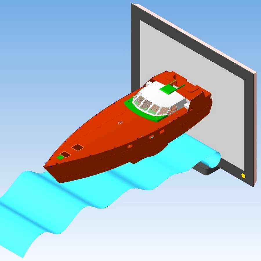 Мал канал. Малое судостроение и компьютерные технологии. VR В судостроении. Корпус судна из free!ships в компас 3d.