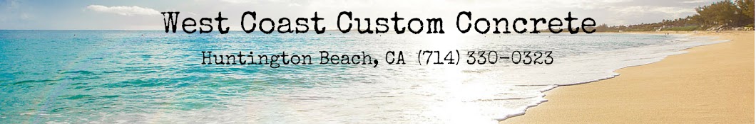 West Coast Custom Concrete Banner