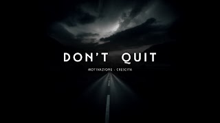 «Don't Quit» youtube banner