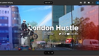 «London Hustle» youtube banner
