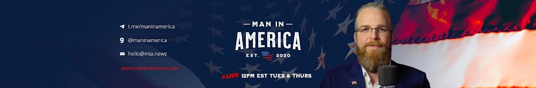 Man In America Banner