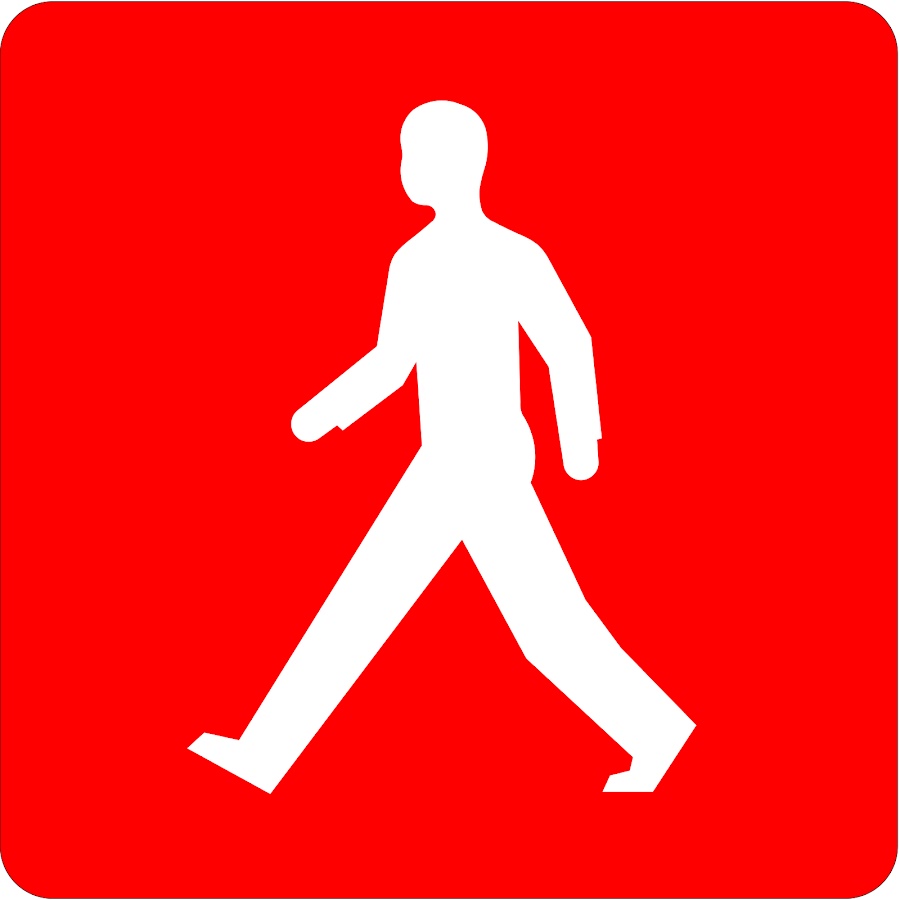 Человек идущий логотип